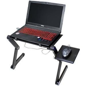 VViViD Adjustable Leg Multifunctional Laptop Stand Including USB Powered Dual CPU Cooling Fan