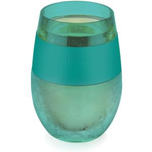 HOST Cooling Cup, Set of 1 Double Wall Insulated Freezable Drink Chilling Tumbler with Freezing Gel, Glasses for Red and White , 8.5 oz, Translucent Green HOST Cooling Cup, Set of 1 Double Wall Insulated Freezable Drink Chilling Tumbler with Freezing Gel, Glasses for Red and White , 8.5 oz, Translucent Green