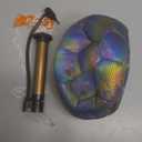 Holographic Reflective Soccer Ball Glow in The Dark,Light up Soccer Ball for Night Training (with Pump) (size 5, Chroma)