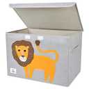 Large Toy Box Storage with Lid, Foldable Fabric Toy Chest Storage for Kids
Toy Organizer Basket, Collapsible Animal Print Storage Bin for Toddlers, Boys and Girls, Playroom, Baby Nursery (Lion)