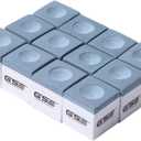 GSE Games & Sports Expert 12-Pack of Billiard/Pool Cue Chalks, Billiard Pool Table Accessories for Home/Tournament Use(Gray)