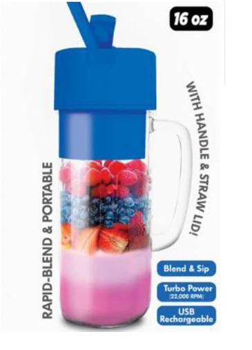 Hy-Impact Better Blender 16 Oz Cordless USB Rechargeable Turbo Power