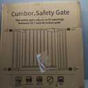 Cumbor 2 Pack 29.7-46" Baby Gate for Stairs, Mom's Choice Awards Winner-Auto Close Dog Gate for doorways, Easy Install Pressure Mounted Pet Gates indoor, Easy Walk Thru Wide Safety Gate for Dog, Black