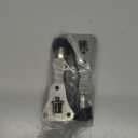 Kickdown Door Stopper 4 Inches - 2 Packs One Touch Adjustable Height Door Stop for The Bottom of Door The Bottom of Door Aluminum Alloy Metal Door Stopper with Rubber Tip Sliver