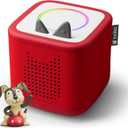 Toniebox 2 Audio Player Starter Set for Kids 1+ with Playtime Puppy - Sunset Red