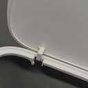 Bathroom Trash Can with Lid, Vacuum Adsorption Small Garbage Can 3.2 Gallon Press Top Lid Trash Bin with Legs Waterproof Waste Basket for Bathroom Bedroom Office Home RV (White)