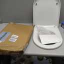 U/D-Shape Toilet Seat Replacement, Ergonomic Soft Close Quiet No Slam, PP Plastic Heavy-Duty Anti-Yellow, Quick Release Easy Install, Fits 18.5 Elongated Toilets MinS028