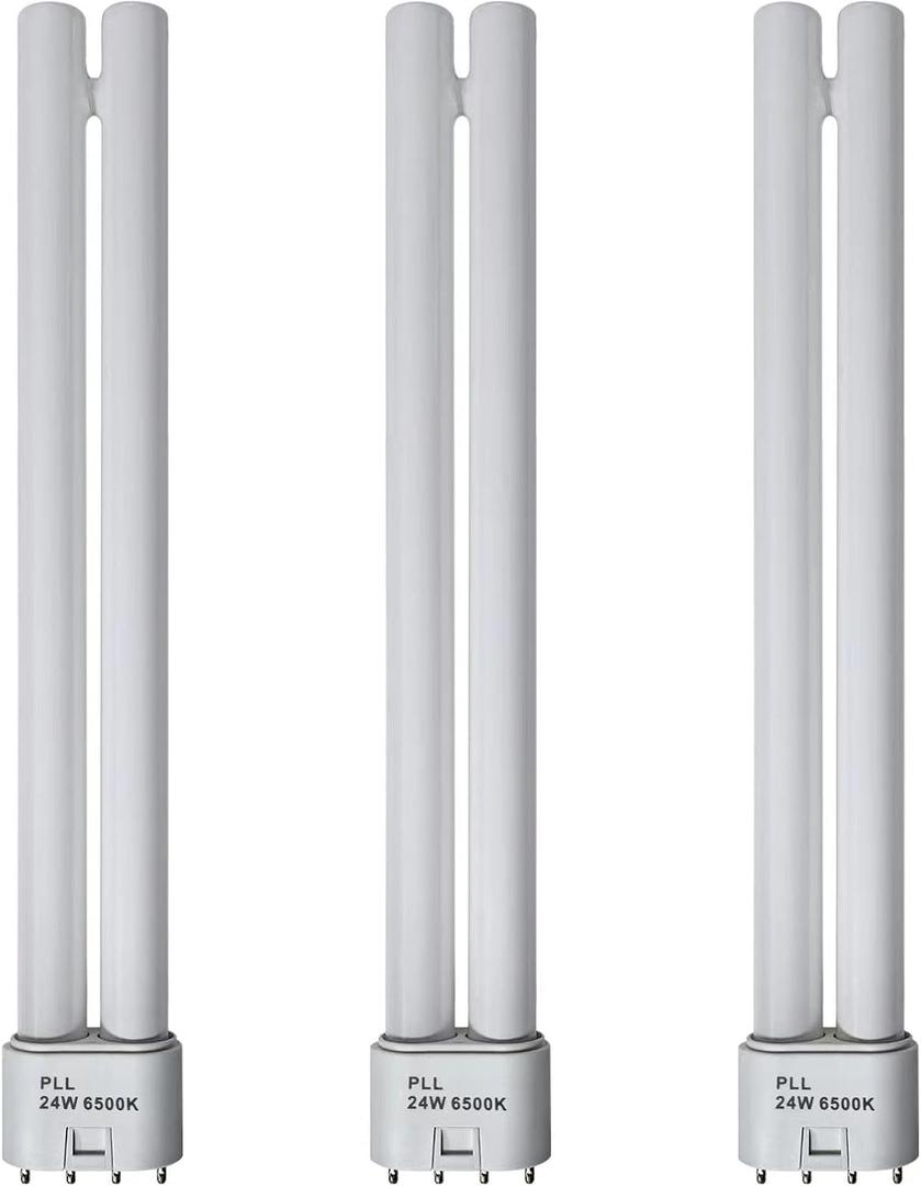 PLL 24 watt Fluorescent Replacement Bulb Compatible with OttLite Philips PL-L 24W FPL 24W Light Bulb Tube 2G11 Base 4 Pin Daylight 1500 Lumens