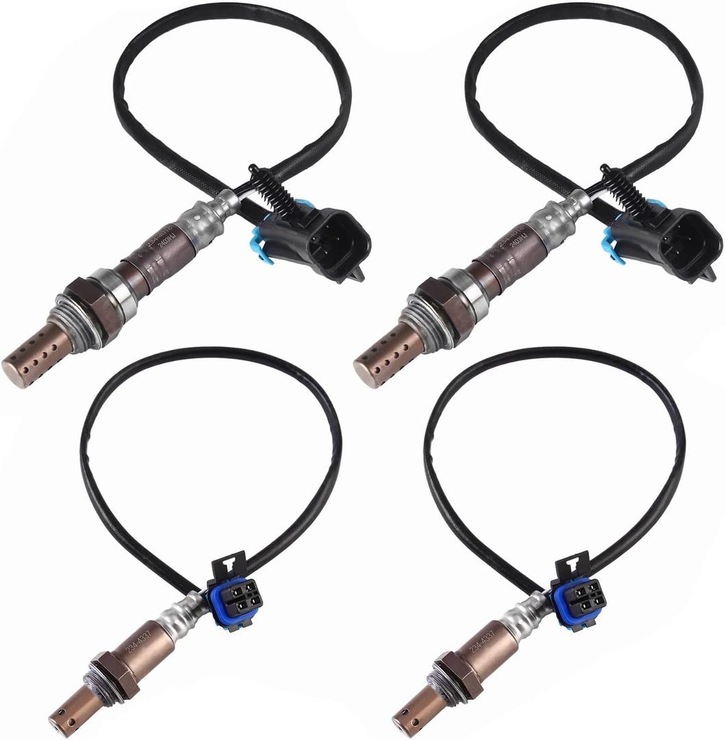 O2 Oxygen Sensor Upstream Downstream for Chevy Avalanche Silverado Suburban Tahoe, for GMC Sierra 1500 Classic Yukon XL 1500 2500 4.3 4.8 5.3 6.0L 2006-2007, Replace 234-4018 234-4337, 4PCS