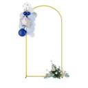 UDEAR 6.6FT Metal Arch Backdrop Stand,for Wedding Backgrounds Climbing Plants Event Decorations Outdoor Ceremonies,Gold