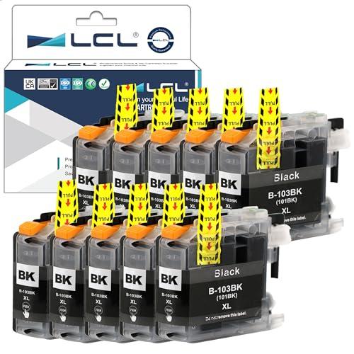LCL LC103BK Ink Cartridge Replacement for Brother LC103XL LC103 XL LC103BK XL LC101 LC101XL Ink for MFC-J870DW MFC-J475DW MFC-J6920DW MFC-J6520DW MFC-J470DW MFC-J450DW DCP-J132W Printer (9 Black)