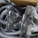 OVO Central Vacuum Deluxe Plus Kit, 50ft ON/Off Low-Voltage Hose, Air Driven Carpet Beater, 12 Premium Floor Brush, Cleaning Tools and Easy Storage Accessories