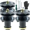 3 Pack Pre-Gresead 539131898 Spindle Assembly with 153535 Pulley Replaces 539131767, 532173436, 532153535, 532177865, 539112171, 173436 for Husqvarna MZT52, MZT52BF, TS254G Zero Turn Mowers