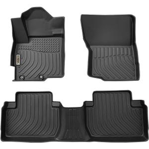 orealtrend Black Floor Mats Liners Replacement for Outlander 5 Seats 2014-2021 Heavy Duty All Weather Guard Front and Rear Car Carpet-Custom Fit-Tough/Durable/Odorless