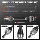 Front left & Right CV Axle Shaft Assembly 2.5L 2.5 Fits for Toyota Camry 2012 2013 2016 2017, Replace for 66-5410, 66-5294