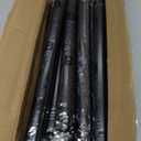 Black Long Curtain Rod Tension Shower Curtain Rods 30 to 120 inch Adjustable Spring Heavy Duty Rods for Bathroom Windows Outdoor No Drill No Slip Spliced and Telescopic Design