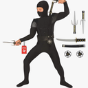 Morph Black Ninja Costume For Boys, Kids Black Ninja Costume Boys, Kids Ninja Costumes For Boys, Black Ninja Costume For Kids, Dark N, Size Medium