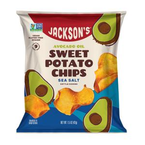 3 x JACKSONS HONEST CHIPS Sea Salt Sweet Potato Chips, 1.5 OZ
