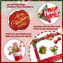 2 x Christmas Photo Booth Props Kit - Large Size Selfie Frame & 24 Pcs Christmas Picture Props for Photoshoot Gift Box, Xmas/Winter/Holiday New Year Party Favors Supplies Jokes Favors