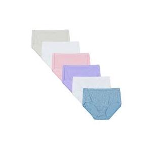 Hanes Women's Organic Cotton Panties Pack, ComfortSoft Underwear, 6-Pack (Colors May Vary) Size 10 Hanes Women's Organic Cotton Panties Pack, ComfortSoft Underwear, 6-Pack (Colors May Vary) Size 10