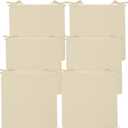Preboun 6 Pack Outdoor Chair Cushions 19" x 19" x 3" Patio Waterproof Fade Resistant Seat Cushions with Ties Replacement Chair Pads for Patio Furniture Garden Sofa Couch (Beige)