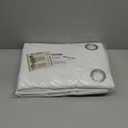 H.VERSAILTEX Pure White Curtains 96 inches Long, 100% Blackout Curtains for Bedroom Thermal Insulated Linen Textured Curtains Living Room Grapes 2 Panel Sets, 52W x 96L - Inch