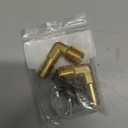 3/8" Barb x 1/4" NPT Male 90 Degree Elbow Brass Hose Fitting, Adapter for Air, Water, Fuel Line