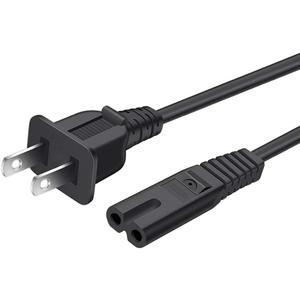 Mini Fridge Power Cord - 6FT Power Cord for Cooluli, AstroAI, Chefman, Frigidaire, Koolatro, Living Enrichment Mini Fridge AC 120V Replacement Power Cord Cable Supply 2 Prong [UL Listed]