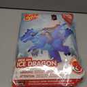 Spooktacular Creations Halloween Inflatable Costume, Riding an Ice Dragon, Riding Blow-up Dinosaur Suit for Themed Parties (X-Large(75In))