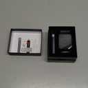 Stainless Steel Watch Band with Case Compatible with Apple Watch Series SE 3 2 1/6 5 4 (44mm), Series 3 2 1 (42mm), Metal Protective Bumper Rugged Cover for iWatch Bands Men (Black)