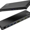 Minthouz 12 in 1 Docking Station with 100W Charging, Triple Display, 1000Mbps LAN Port, Laptop Docking Station Monitor 8K@30Hz or 4K@144Hz, 4X USB-A, 2X USB-C, Ethernet Port, for Windows Mac Chrome