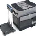 Pull Rod Ice Pack Multifunctional Outdoor Refrigerated Box, Tugboat Insulation Box, Car Picnic Bag, Travel(E) (33*28*38CM)