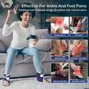 JOBYNA 2 Pack Heated Ankle Wrap for Ankle Pain Relief, Deep-Penetrating Electric Feet Warmers for Women and Men, 86-158 & Auto Shut Off
