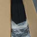 24KF Black Teddy Fabric Tufted King Upholstered Headboard, Modern Vertical Channel Design California King Headboard with Stepped Silhouette Top Edge,6026-K-Teddy Black