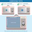 LAPGEAR Home Office Pro Lap Desk with Wrist Rest, Mouse Pad, and Phone Holder - Pink - Fits up to 15.6 Inch Laptops - Style No. 91604