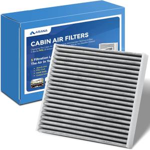 ARANA CF10285 Cabin Air Filter, CP285 Cabin Filter with Activated Carbon, Car Air Filter for Toyota Camry RAV4 Highlander Corolla 4Runner Tundra Prius Sienna Subaru Lexus Land Rover Jaguar Scion