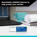 Western Digital 2TB WD Blue SN570 NVMe Internal Solid State Drive SSD - Gen3 x4 PCIe 8Gb/s, M.2 2280, Up to 3,500 MB/s - WDS200T3B0C