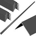 10 Pack Black Aluminum Corner Guards, 0.6 x 0.6 x 48 InchWall Corner Protector Trim, 90° Angle Metal Edge Guard for Drywall, Tile, Cabinet and Furniture Corners