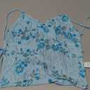 ShawGobow Beaded Sequin Dress,Backless Floral Mini Dresses for Women,Homecoming Cocktail Party Sparkly Outfits, X-Large, Light Blue