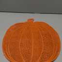 Pumpkin Placemats Set of 4 Halloween Thanksgiving Fall Harvest Place Mats Heat-Resistant Table Mats for Dining Table (Orange, 15 Inch)