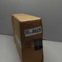 SPUNKYJUNKY Ceramic Elevated Dog Bowls Raised with Acacia Bamboo Wooden Stand, 8.3'' Dog Food Water Bowls Set Non-Slip for Medium Large Sized Breed Microwave Dishwasher Safe - 60 OZ,Black