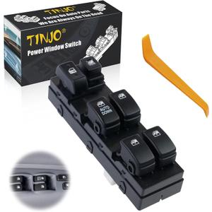 93570-2E000 Front Left Power Control Window Switch Driver Compatible with 2005-2010 Hyundai Tucson Replace OE 935702E200, 935702E000 Driver Side Electric Window Switch Replacement for Tucson 2005-2013