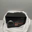 Grimtron Smart Biometric Safe - (0.80 cu. ft.) Fingerprint Lock Box with Silent Mode, Backlit Keypad and LED Light, Small Caja Fuerte with Anti-Rust and Anti-Theft