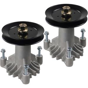 GELASKA 2 Pack 130794 Spindle Assembly with 153535 Mandrel Pulley Replaces Husqvarna 532130794, 539110158, 532173436, 532153535, 532177865, 539112171, Craftsman 173436, 129861, 177865