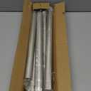 GXOACKJ Brushed Nickel Shower Curtain Rods - 31-80 Inch Spring Tension Shower Rods for Bathroom, Adjustable, No Drilling, No Rust, Stainless Steel
