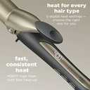 INFINITIPRO BY CONAIR Tourmaline Ceramic 1 1/4-inch Curling Iron, 1 1/4-inch Digital Curling Iron, 1  inch barrel produces loose curls  for use on medium and long hair (Dark Grey)