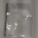 Journal Binder Cover A5 Clear Plastic Planner Cover Notebook Binder Refillable Notebook Shell (6.7x9.2) for Round-Ring Planner Pages (Inner Paper Not Included)