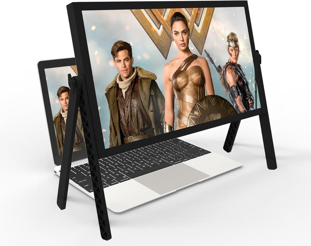 21 inch Screen Magnifier for Laptop 3D HD Screen Expanders for Movies, Videos, and Gaming, Screen Magnifier with Adjustable Angle Design Amplifier Desktop Magnifying for Seniors Reading (Black)