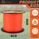 065 Trimmer Line, Round Weed Eater Line .065, Weed Wacker String .065Inch-2000Ft-3Lbs 065 Weed Wacker String, Commercial Round 065 String Trimmer Line, Weed Eater String .065 Fits Most String Trimmers