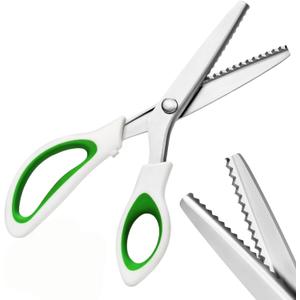 Pinking Shears9 Zig Zag Scissors for FabricPinking Shears Scissors for Fabric CuttingProfessional Handheld Dressmaking